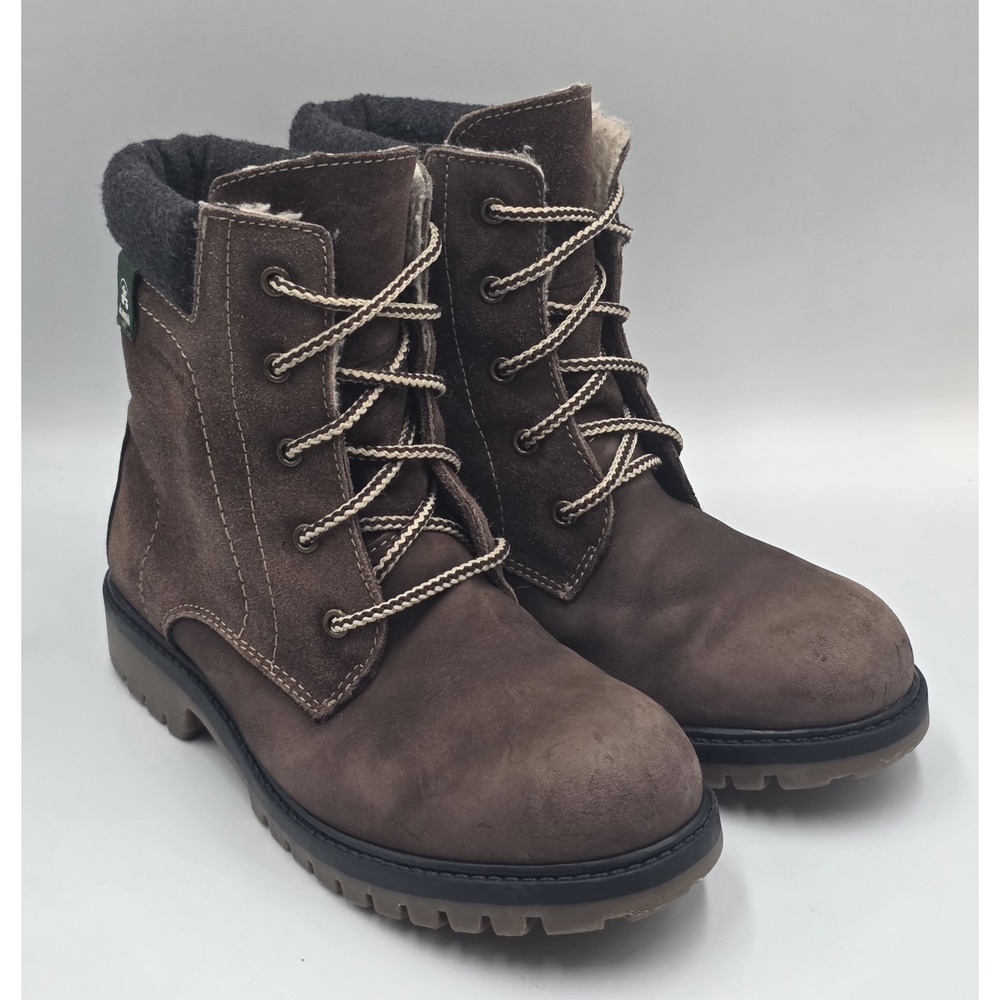 Kamik Takoda Lo Junior Bown Nubuck Leather Waterproof Winter Boots Size 4 WM‎ 6